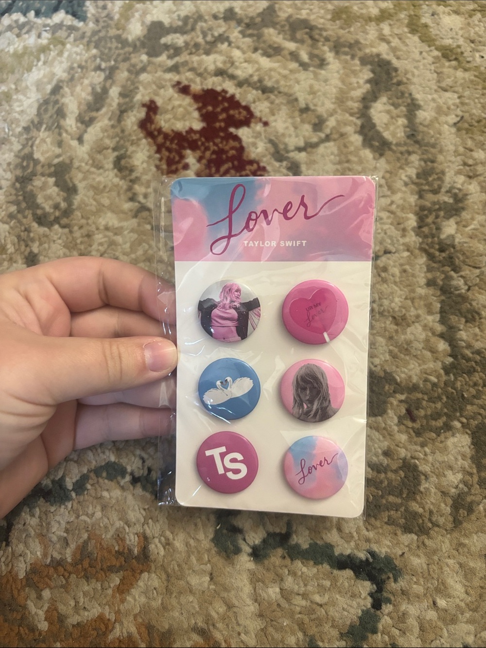 Taylor Swift Lover Button Pack - Pink, Blue